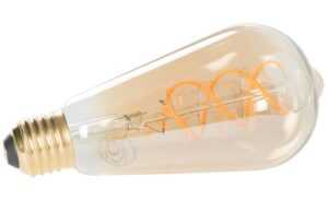 White Label Jantarově hnědá LED žárovka WLL BULB DROP E27 5W