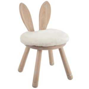 Dřevěná dětská stolička J-Line Rabbit Ear