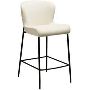 ​​​​​Dan-Form Bílá látková barová židle DAN-FORM Glam 67 cm
