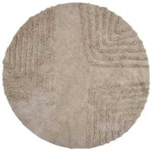 Béžový bavlněný koberec Bloomingville Clarie 180 cm