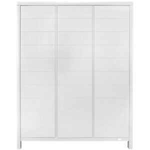 Bíle lakovaná dětská skříň Quax Stripes 190 x 147 cm