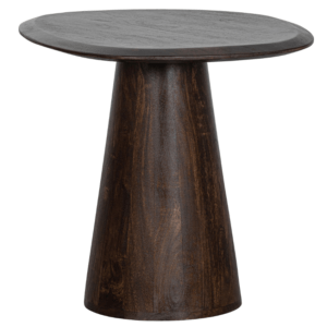 Hoorns Tmavě hnědý odkládací mangový stolek Poselt 60 x 53 cm