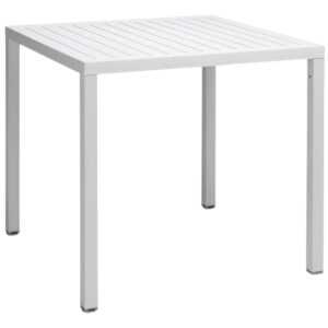 Nardi Bílý plastový zahradní stůl Cube 80 x 80 cm