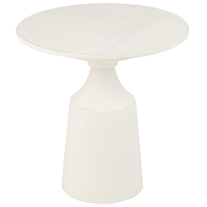 Bílý hliníkový odkládací stolek J-line Rendat 45 cm