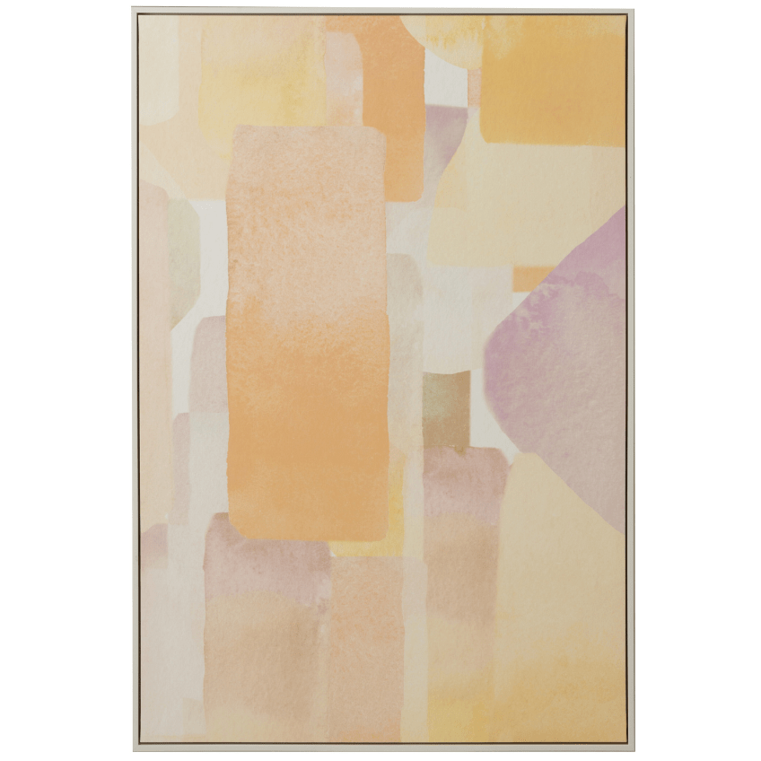 Pastelový abstraktní obraz J-line Pasteja 122 x 83 cm