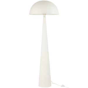 Bílá kovová stojací lampa J-line Musra 148 cm