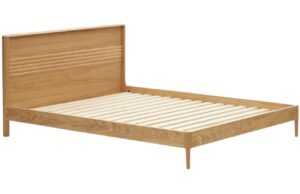 Dubová dvoulůžková postel Kave Home Lenon 160 x 200 cm