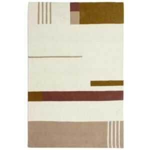 Béžovo-hnědý vlněný koberec Kave Home Cambrils 160 x 230 cm