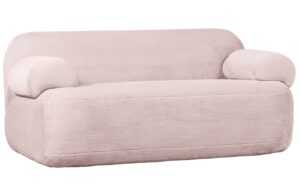 Hoorns Růžová látková dvoumístná pohovka Kimi 183 cm