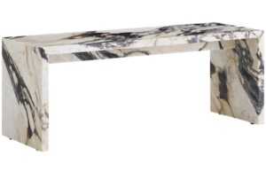 Audo CPH Bílo hnědý mramorový konferenční stolek AUDO PLINTH 100 x 35 cm