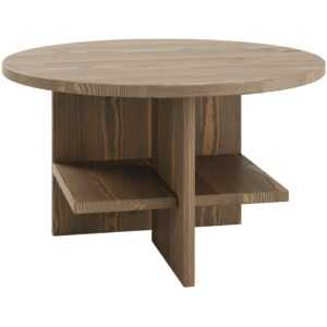 Hnědý dřevěný konferenční stolek Karup Design Rondure 75 cm