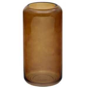 Hnědá skleněná váza Kave Home Tali 32 cm