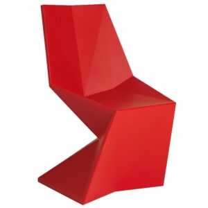 VONDOM Červená plastová jídelní židle VERTEX