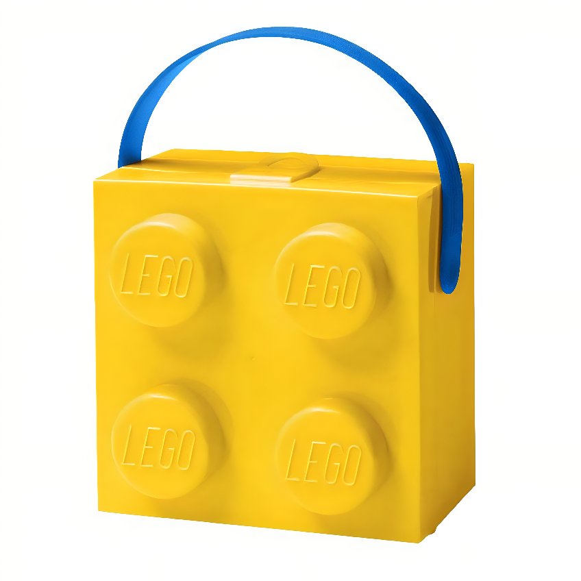 Žlutý svačinový box s rukojetí LEGO® Storage 16