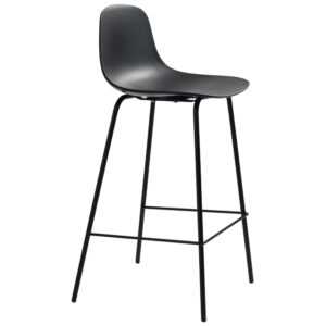 Černá plastová barová židle Unique Furniture Whitby 67