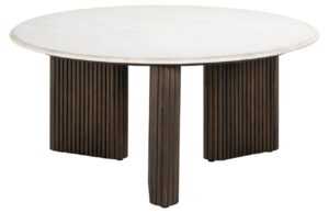 Bílý mramorový konferenční stolek Richmond Mayfield 90 cm