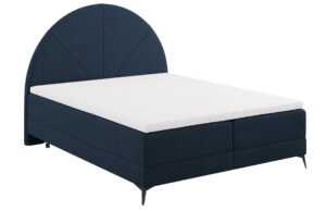 Modrá čalouněná dvoulůžková postel boxspring Cosmopolitan Design Sunset 180 x 200 cm