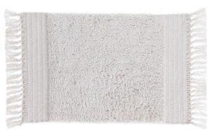 Bílá bavlněná koupelnová předložka Kave Home Nilce 40 x 60 cm