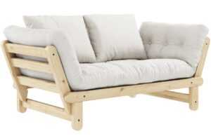 Bílá dvoumístná rozkládací pohovka Karup Design Beat 162 cm