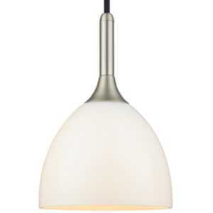 Opálově bílé skleněné závěsné světlo Halo Design Bellevue II. 24 cm