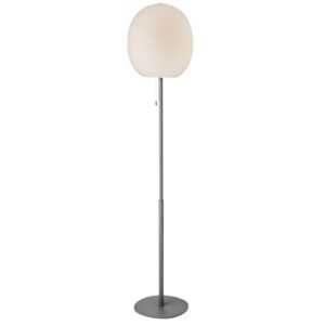 Stříbrná kovová stojací lampa Halo Design Wrong 150 cm