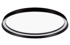 Černé kovové stropní LED světlo Nova Luce Ormi 60 cm