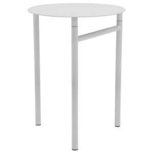 Zone Denmark Světle šedá kovová zahradní skládací stolička Disc 33 cm