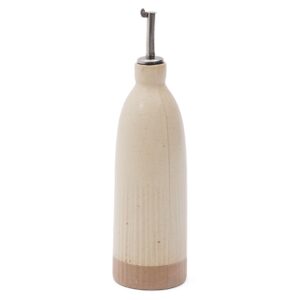 Béžová keramická láhev na olej Kave Home Zunel 500 ml