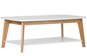 Bílý konferenční stolek Woodman Kensal Nordic 115 x 65 cm