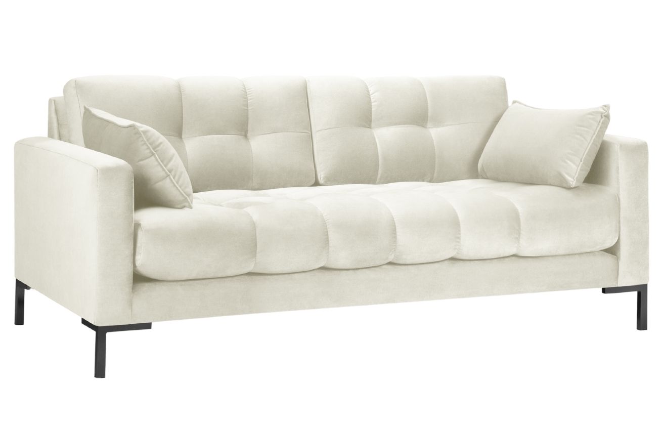 Micadoni Sametová pohovka Mamaia 177 cm