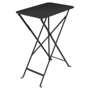 Černý kovový skládací stůl Fermob Bistro 37 x 57 cm