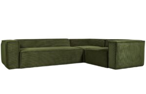 Kave Home Manšestrová rohová pohovka Blok 320 cm