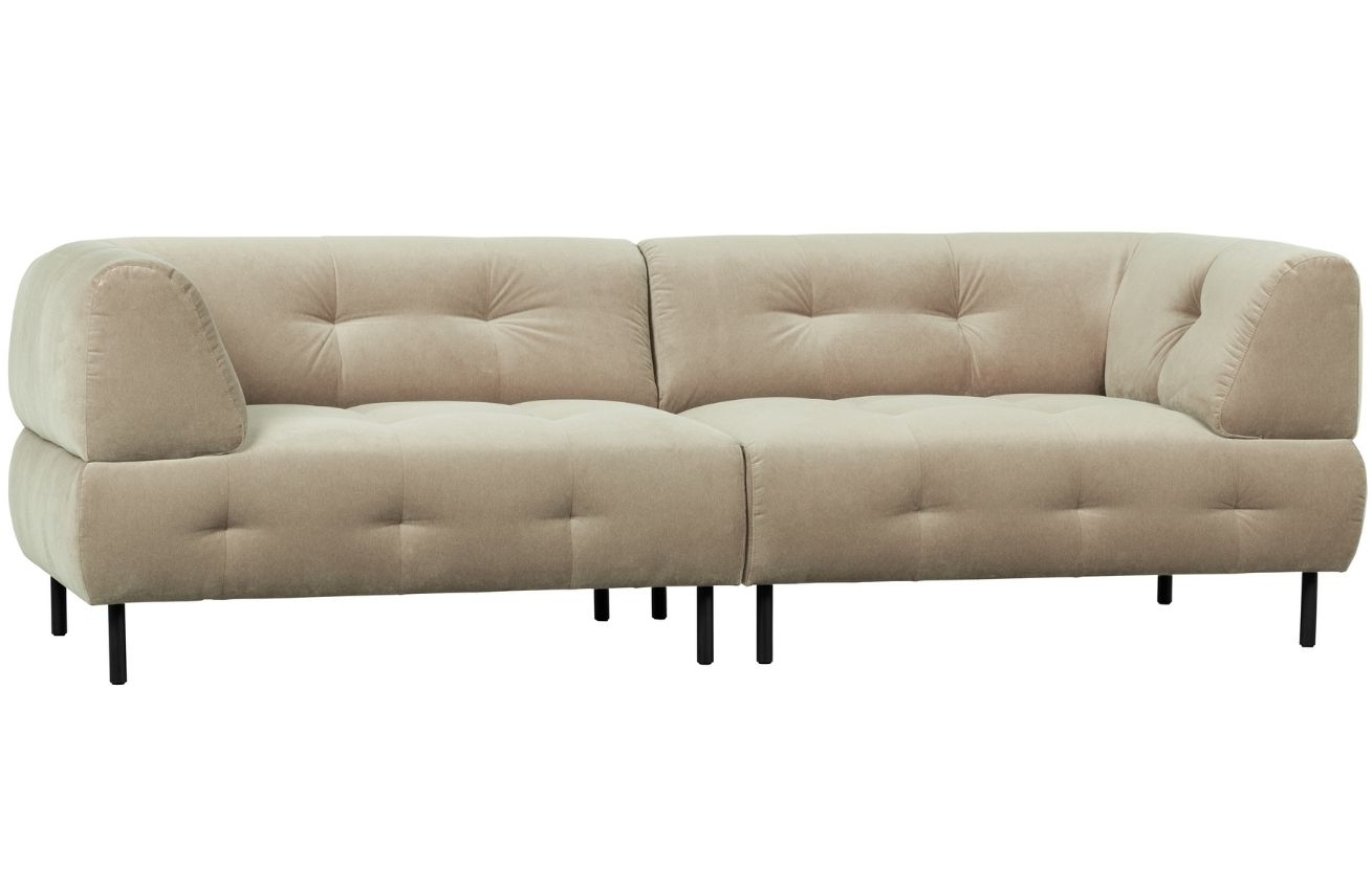 WOOOD Sametová pohovka Doyle 245 cm