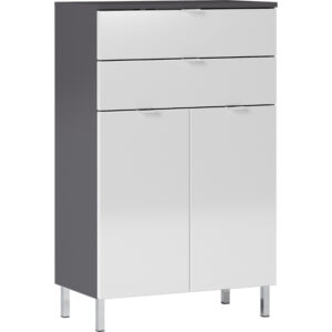 Germania Bílo-šedá koupelnová skříňka Mauresa 97 x 60 cm
