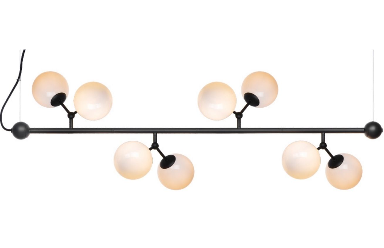 Halo Design Skleněné závěsné světlo Atom 123 cm