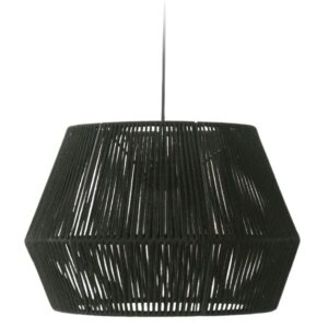 Černé proplétané stínidlo Kave Home Cantia 36