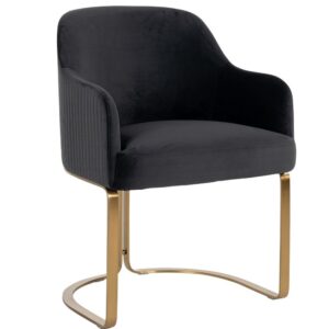 Richmond Sametová jídelní židle Hadley