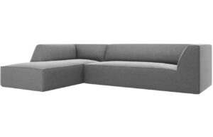 Micadoni Sametová rohová pohovka Ruby 273 cm