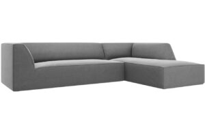 Micadoni Sametová rohová pohovka Ruby 273 cm