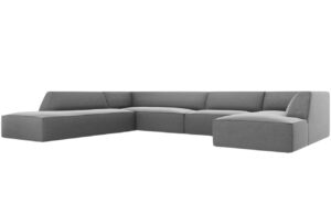 Micadoni Sametová rohová pohovka Ruby 366 cm