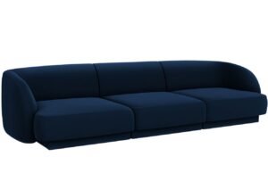 Micadoni Sametová pohovka Miley 265 cm