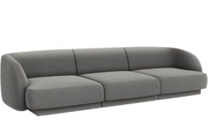 Micadoni Sametová pohovka Miley 265 cm