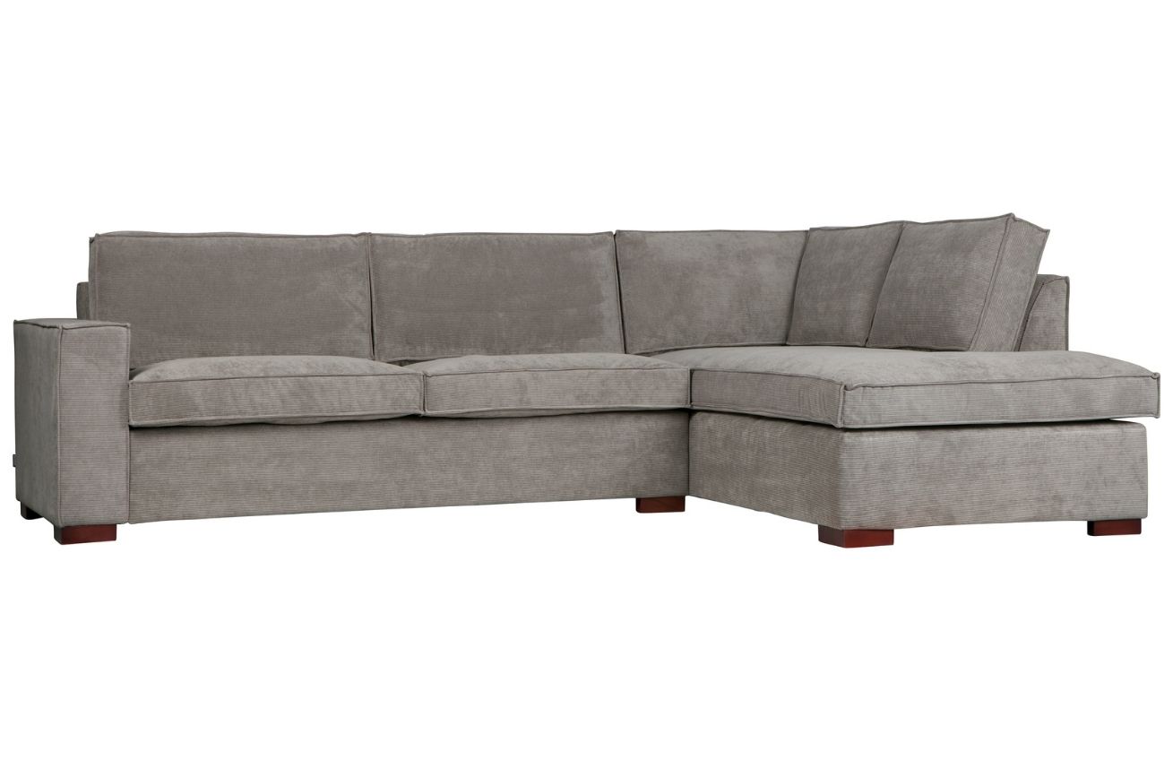 WOOOD Manšestrová rohová pohovka Edison 283 cm