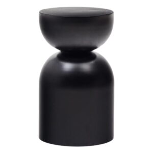 Černý kovový odkládací stolek Kave Home Rachell 30