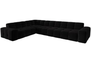 Micadoni Sametová rohová pohovka Kendal 332 cm