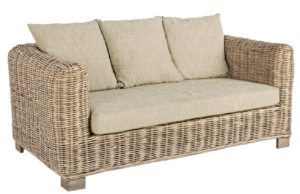 Bizzotto Ratanová zahradní pohovka s polštáři Fortaleza 162 cm