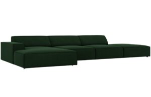 Micadoni Sametová rohová pohovka Jodie 341 cm