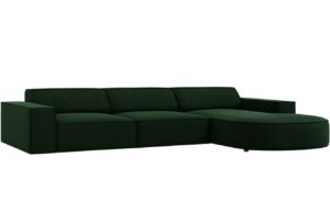 Micadoni Sametová rohová pohovka Jodie 284 cm