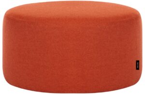 noo.ma Oranžový vlněný puf Folk 50 cm