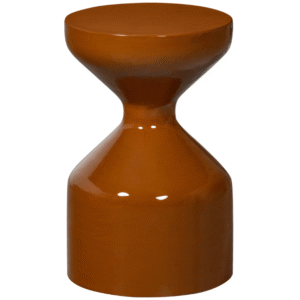 WOOOD Hnědý kovový odkládací stolek Floyd 30 cm